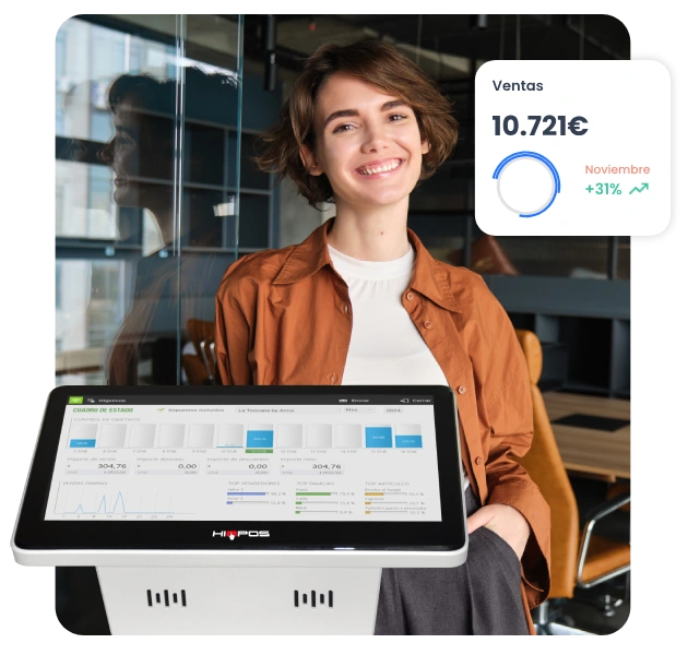 TPV Android HIOPOS GO!! | Quad-Core RK3566 | 2GB RAM | 16GB | 11.6" | Impresora 80mm