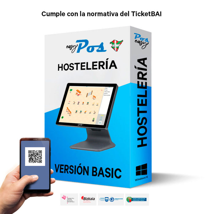 Software Easy Pos Basic Hosteleria Windows + Ticket Bai