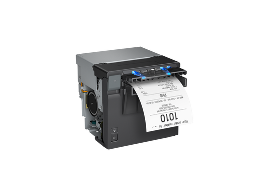 Epson EU-m30 C31CK01002 negra, vista lateral derecha con ticket