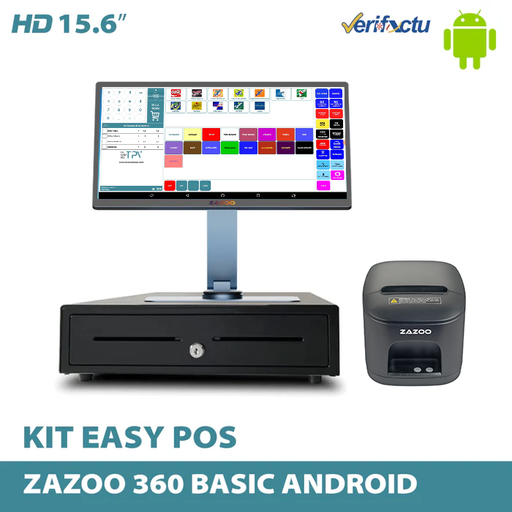 KIT ZAZOO 360 Nuevo Restaurante Easy Pos Basic Android