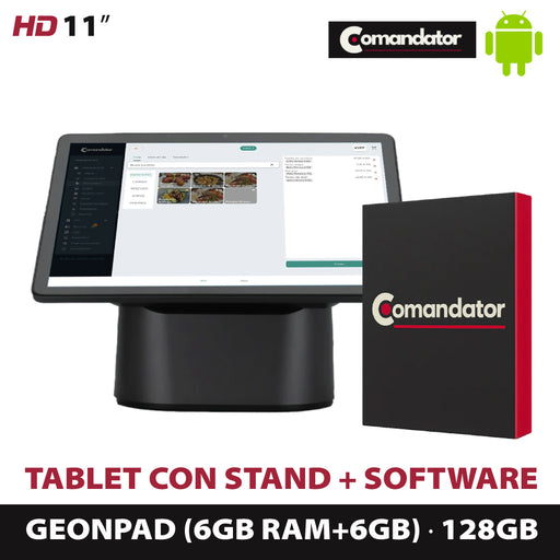 GEONPAD + SOPORTE OCTA-CORE /(6GB+6GB AMPLIABLE)/128GB/11" + SOFTWARE · Comandator