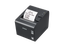 Epson TM-L90LF gris oscuro, vista lateral izquierda con papel