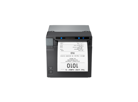 Epson EU-m30 C31CK01002 negra, detalle frontal del papel