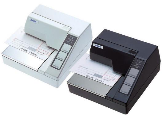 Epson TM-U295, versiones blanca y gris oscuro, fotografía oficial