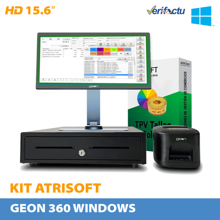 Pack TPV Geon 360 para tienda de ropa Software Atrisoft