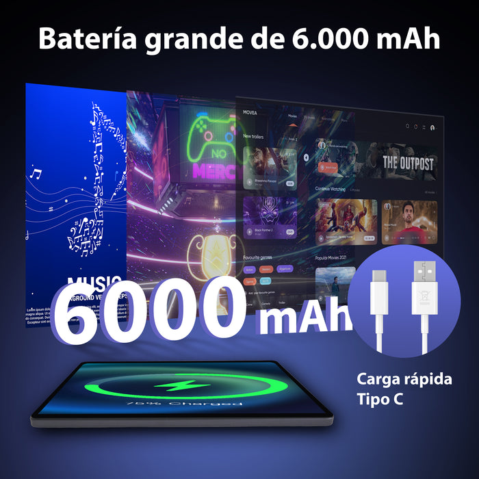 GEON T-606 OCTA-CORE/(6GB+6GB AMPLIABLE)/128GB/11"