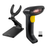 Lector de Códigos de Barras ZAZOO 710DB + Base | Inalámbrico 1D/2D | 2.4G + Bluetooth | 2000mAh
