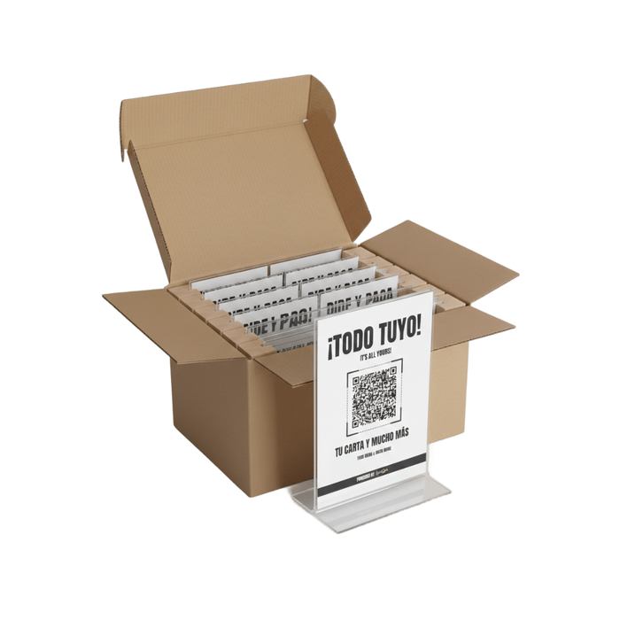 25 peanas en T con QR Lymon estándar