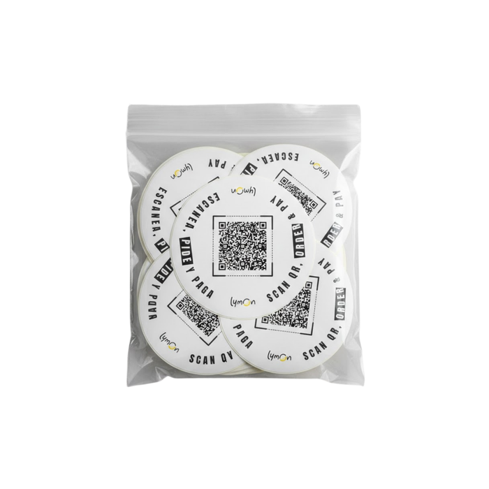 25 pegatinas QR Lymon estándar