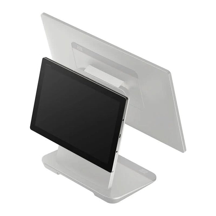 Monitor trasero SUNMI D3 PRO C02020005 de 10,1 pulgadas: vista en perspectiva con el TPV