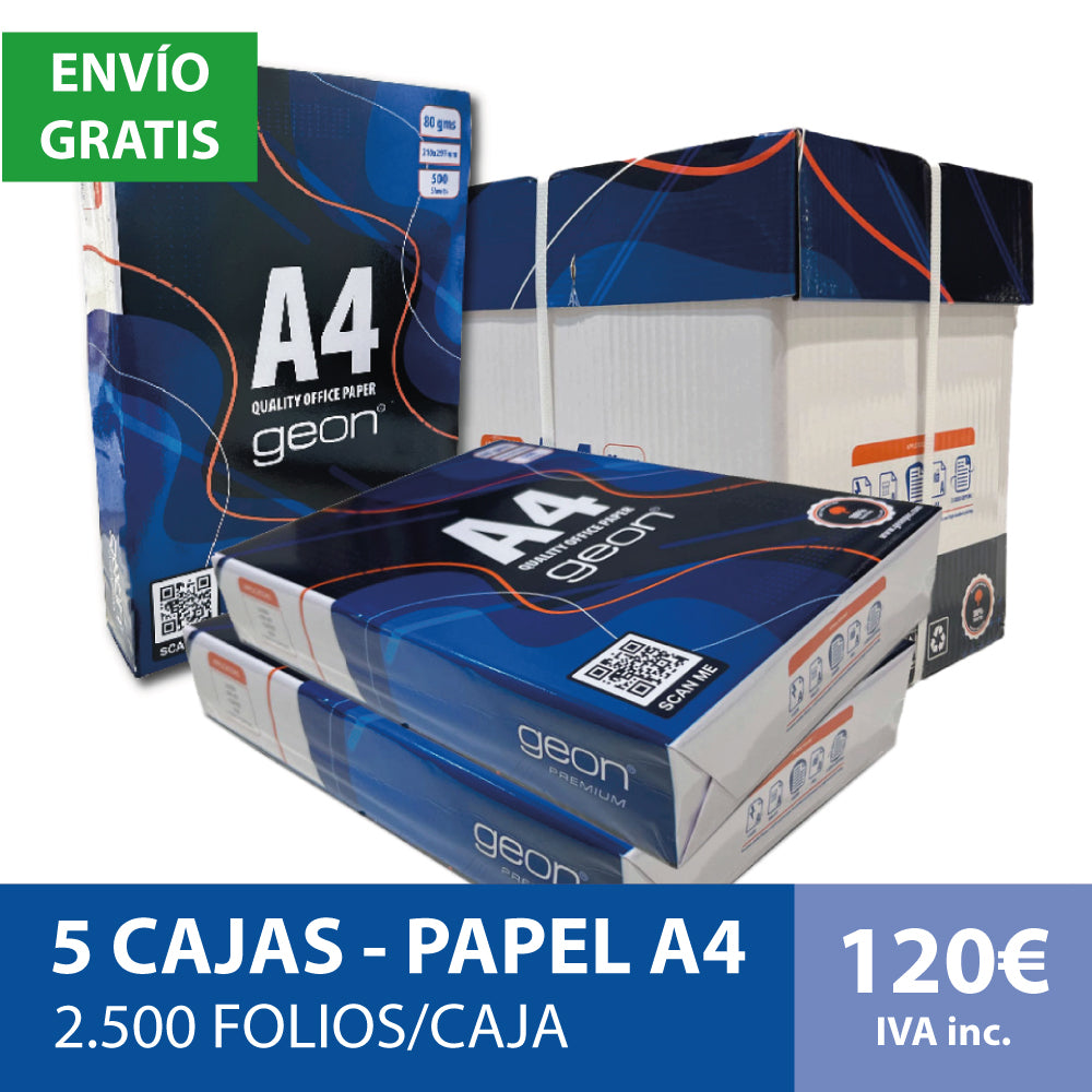 Papel Copystar A4 80gr - Pack 500 Hojas (para Impresora/fotocopiadora)