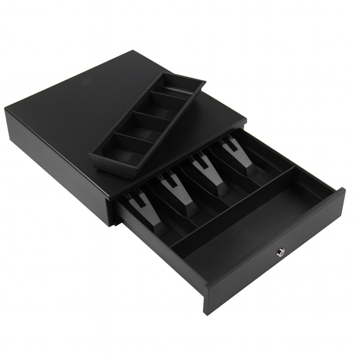 Cajón Portamonedas GEON Negro 33CM | 4C billetes | 4C monedas