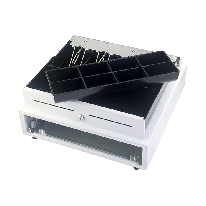 Cajón Portamonedas GEON Blanco | 4C billetes | 8C monedas