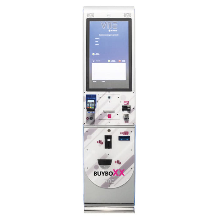 Quiosco de Compra VNE BUYBOXX 27" | Reciclador JCM UBA Pro RQ | Pago Efectivo + Tarjeta