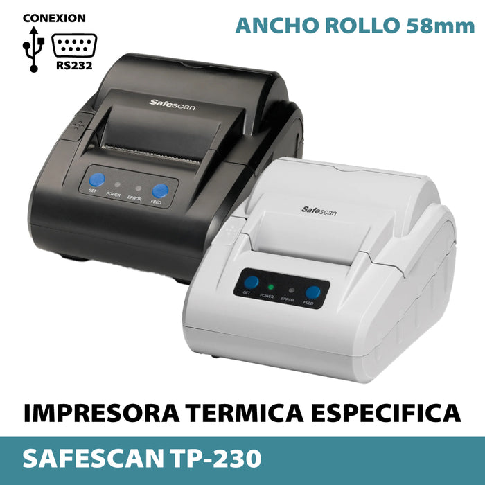 SAFESCAN TP-230 Impresora térmica específica