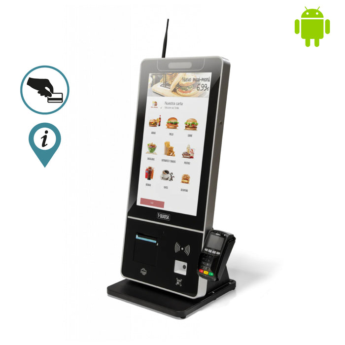 QUIOSCO Android Cashdro TQ-1 | Quad-Core | 4GB RAM | 32GB | 21.5"