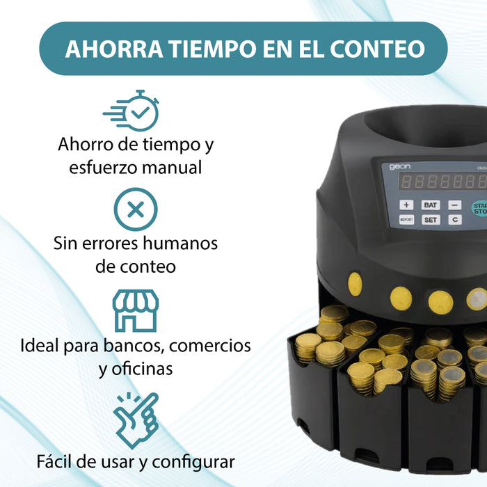 GEON BJ-18 Contador detector de monedas