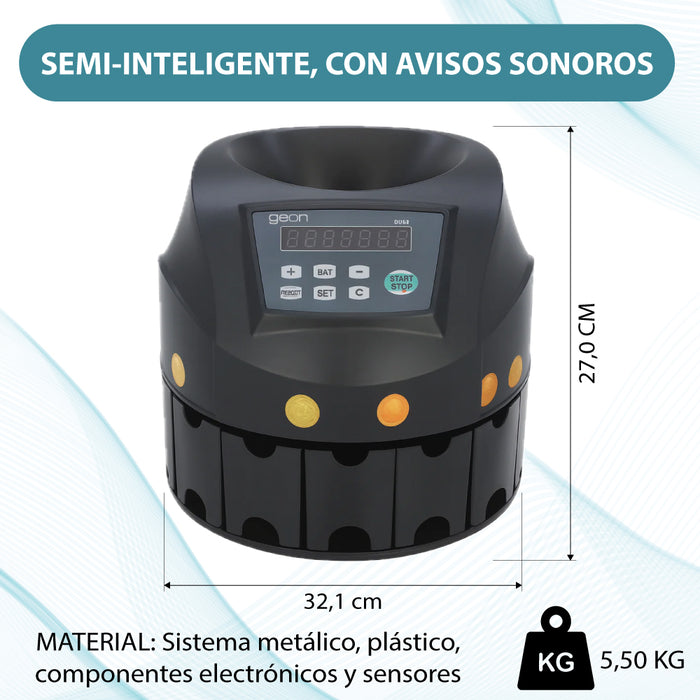 GEON BJ-18 Contador detector de monedas