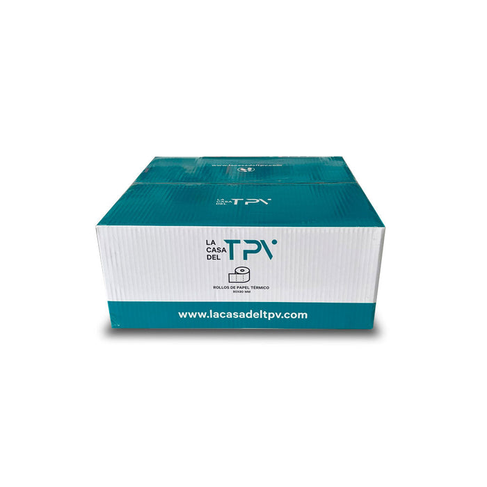 Caja 500 rollos papel térmico 80 x 80 x mm Sin Bisfenol