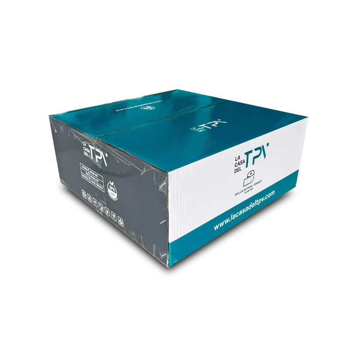 Caja 100 rollos papel térmico 80 x 80 x mm Sin Bisfenol— La casa del TPV