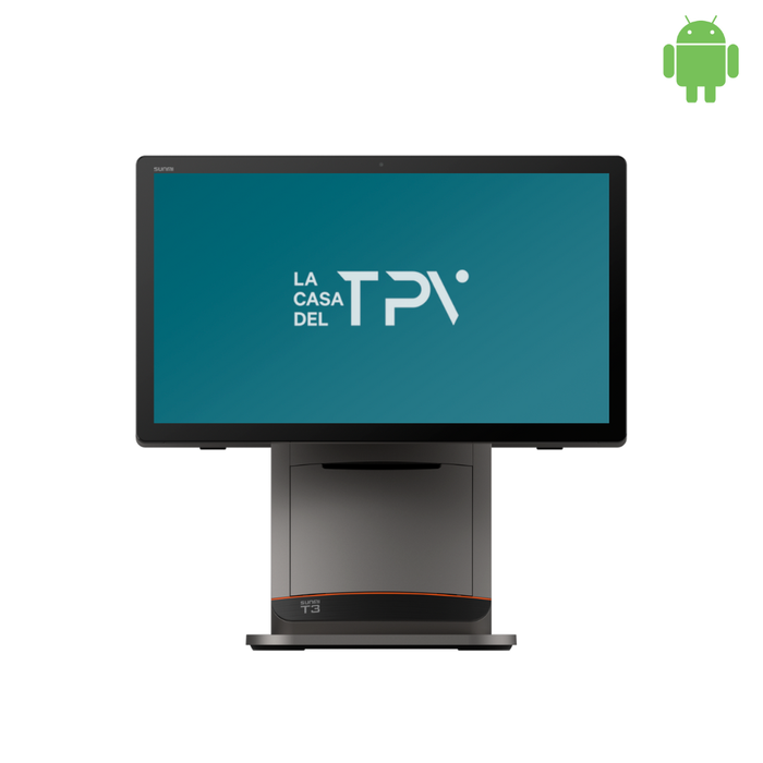 TPV Android SUNMI T3 80MM | Octa-Core | 4GB RAM | 64GB | 15.6" | GMS | NFC | Impresora 80mm | P03180008