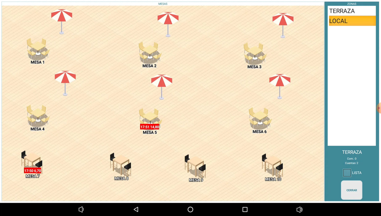KIT TPV Sunmi V3 Android con software incluido Easy Pos Hostelería