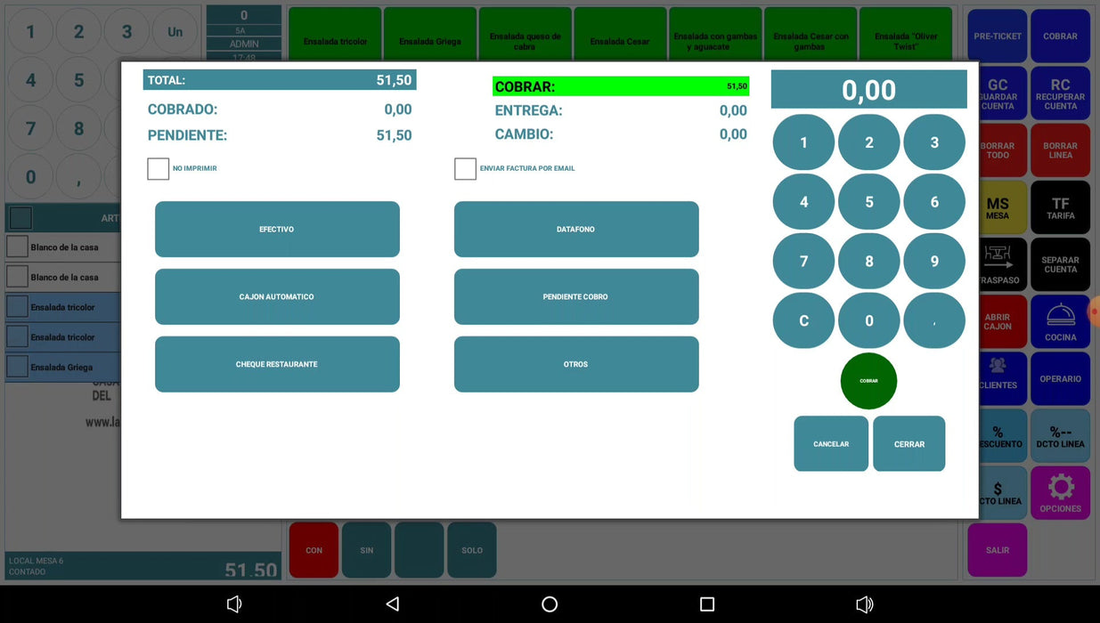 Software Easy Modulo Pantalla de cocina