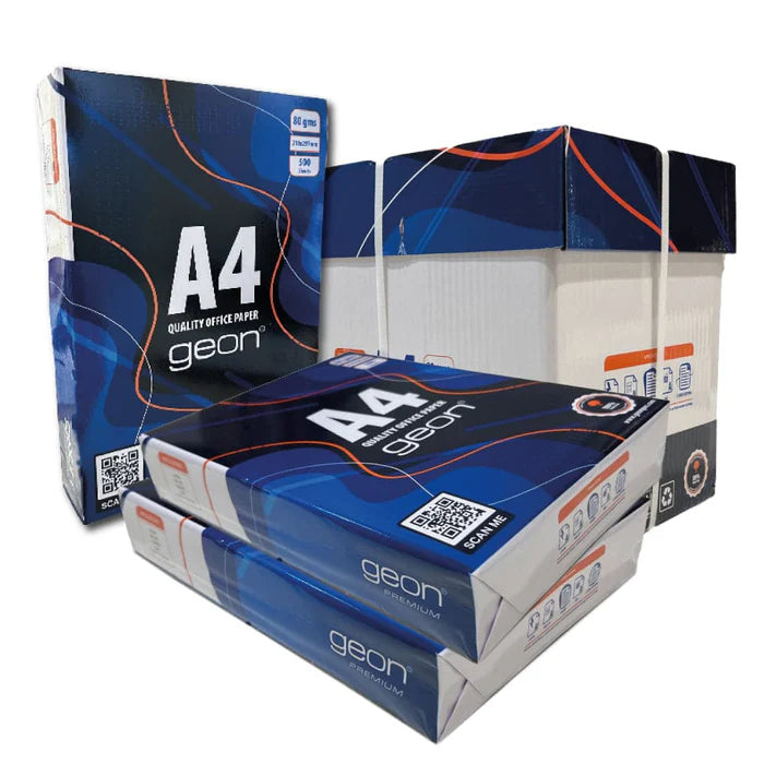 5 Cajas de 2500 Folios A4 de 80gr - Papel Multiusos Blanco para Fotocopiadora e Impresora multifunción