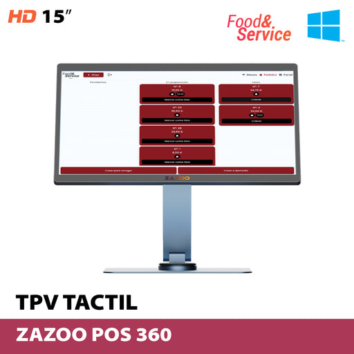 ZAZOO 360 J4125/8GB/128GB/15" · FOOD&SERVICE