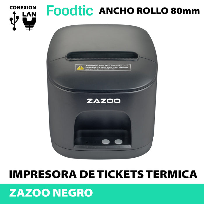 ZAZOO Impresora térmica de ticket · FOODTIC