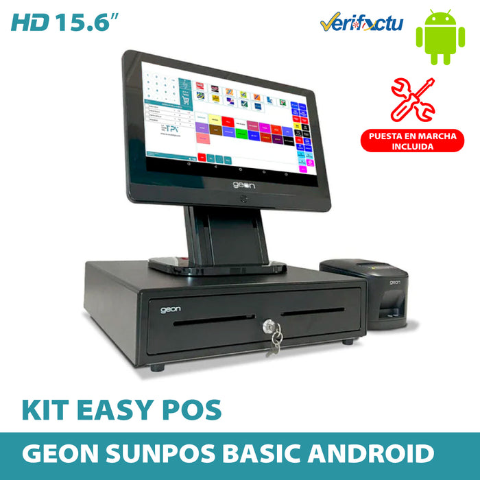 KIT Geon Sunpos Nuevo Restaurante Easy Pos Basic Android