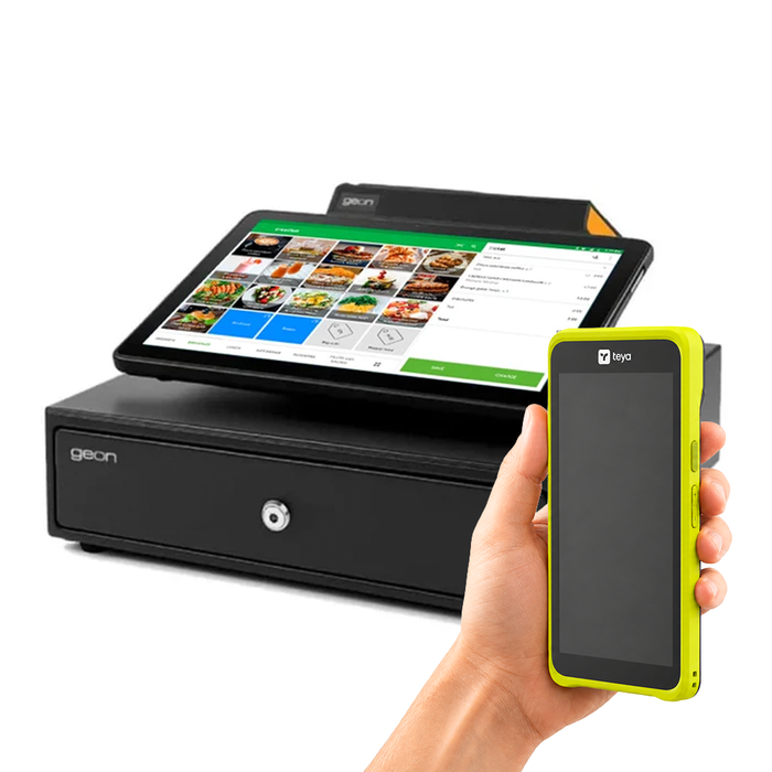 KIT TPV + LOYVERSE Android ZAZOO POS NB11 | Octa-Core RK3562 | 4GB RAM | 64GB | 11" | Impresora 80mm | + Cajón
