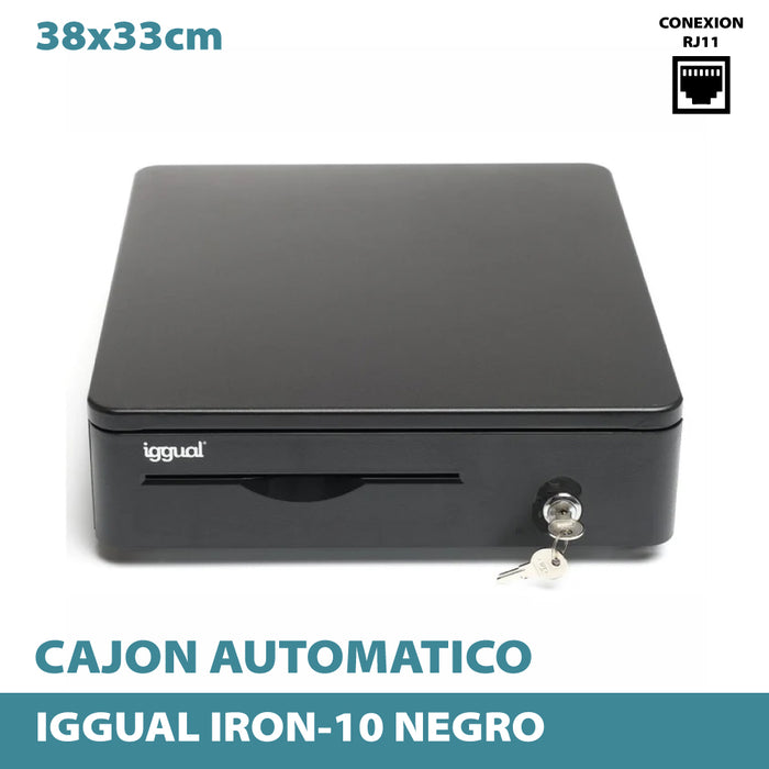 IGGUAL IRON-10 Cajón Portamonedas automático eléctrico