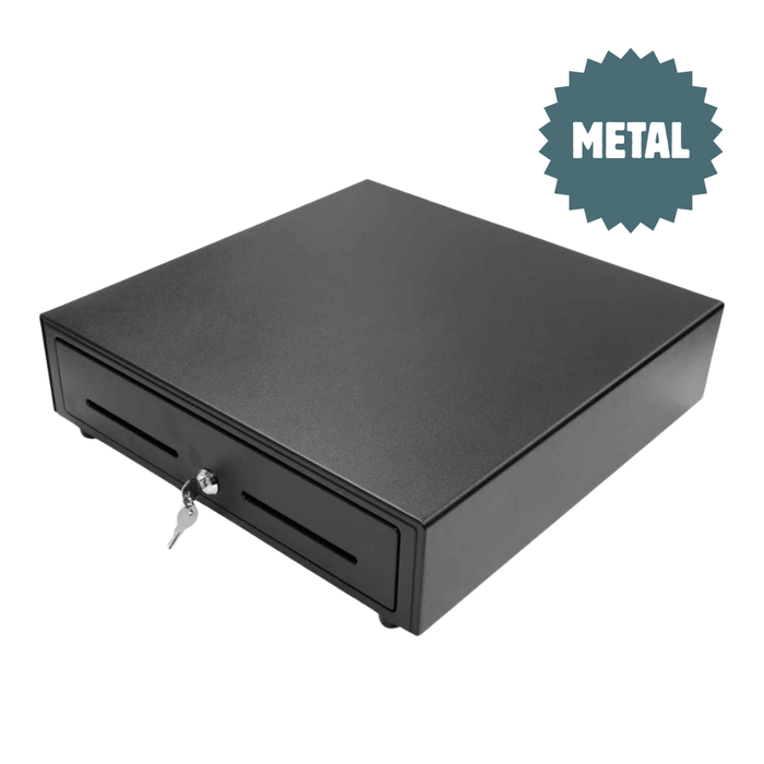 Cajón Portamonedas GEON Metal Cash Negro | 4C billetes | 8C monedas