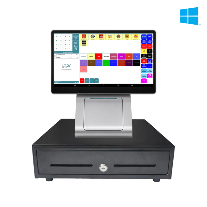 KIT TPV + EASY POS Windows LANDI Cx20Lite | N97 | 8GB RAM | 256GB | 15" | Impresora 80mm