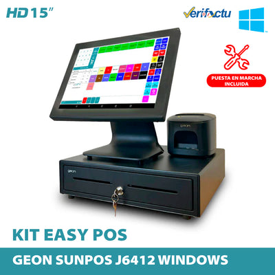 Pack TPV GEON SUNPOS J6412/8GB/128GB SSD/15