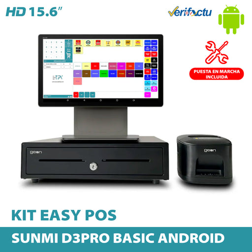 KIT Sunmi D3 PRO Nuevo Restaurante Easy Pos Basic Android
