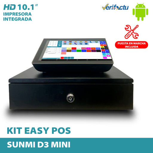 KIT TPV Sunmi D3 Mini Foodtruck Software Easy Pos Basic