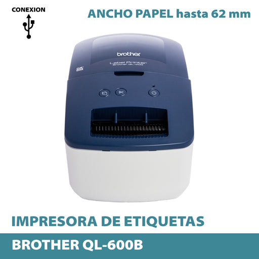 BROTHER QL600B Impresora de etiquetas
