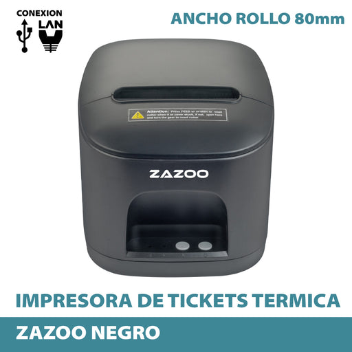 ZAZOO Impresora térmica de ticket
