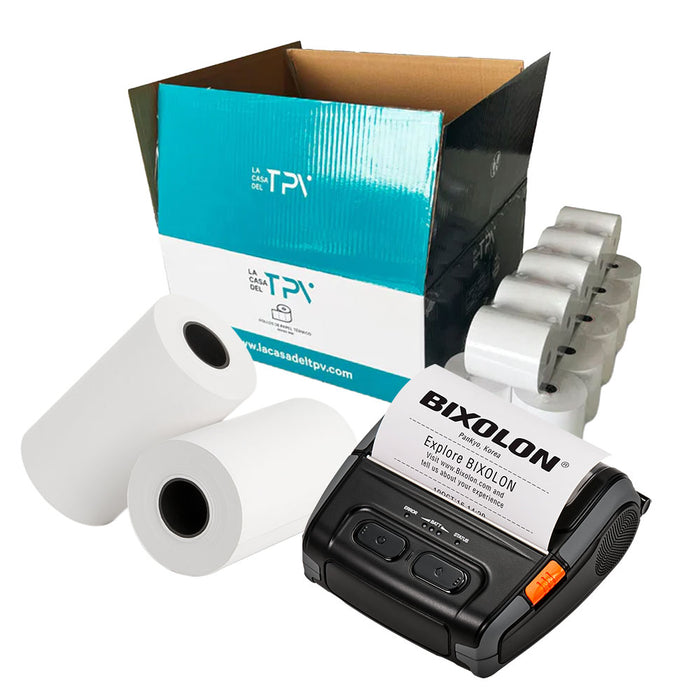PAPEL TÉRMICO | 50 ROLLOS | 112 x 50 mm | Sin Bisfenol