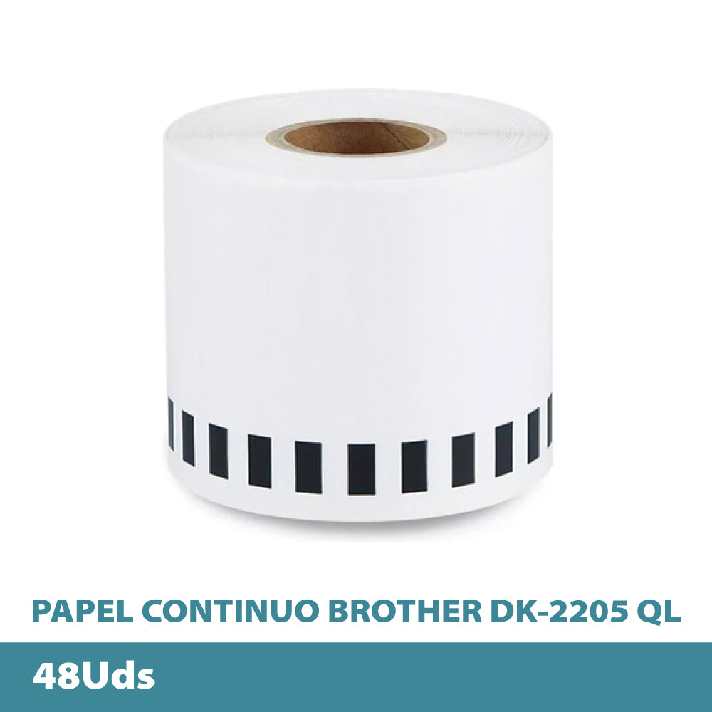Etichette Continue Brother DK-22205 - 5 Rotoli 62mm X 30m, Per Stampanti QL - Foto 9