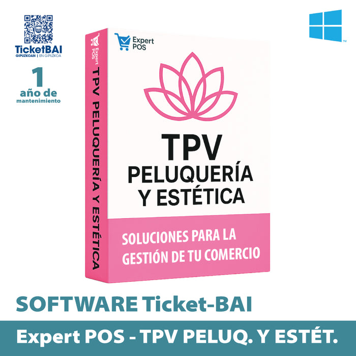Software Expert POS - Ticket BAI- TPV Peluquería y Estética