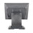 Vista posterior del TPV POS-600 con base estable y gestión integrada de cables.