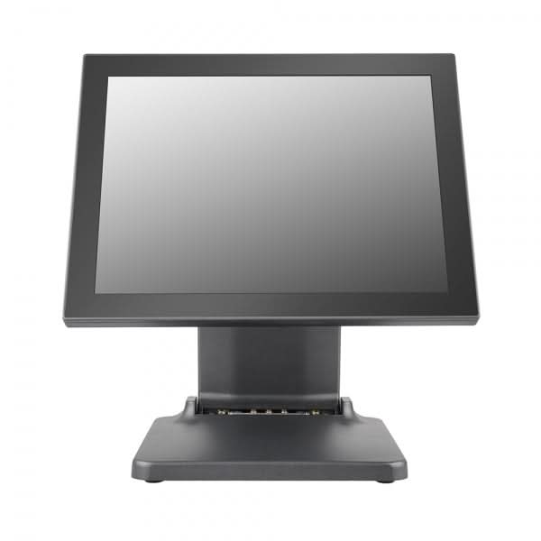 Vista frontal del TPV POS-600 Intel N97 con pantalla táctil capacitiva de 15 pulgadas.