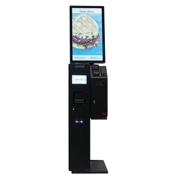 Quiosco VNE SELF PAY 27" | Pago Efectivo + Tarjeta | Reciclador JCM UBA Pro RQ