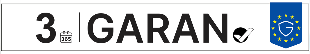 Garantía del fabricante de 3 años