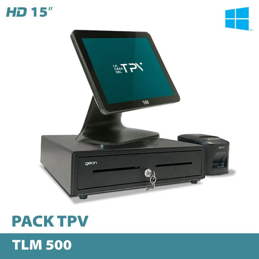 Pack TLM: TLM500/Impresora térmica de tickets/Cajón portamonedas automático