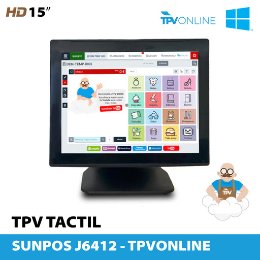 GEON SUNPOS J6412/8GB/128GB SSD/15" · TPVONLINE
