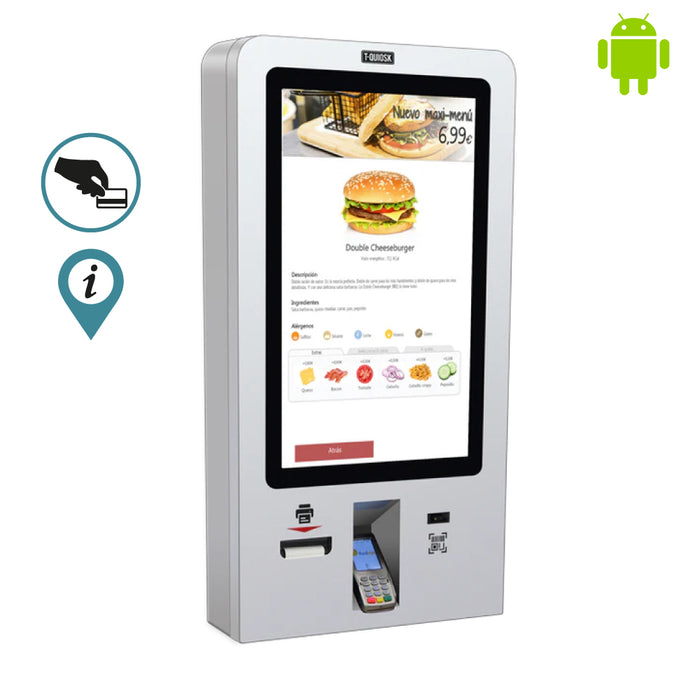 QUIOSCO Android Cashdro TQ-20 | Quad-Core | 4GB RAM | 32GB | 32"